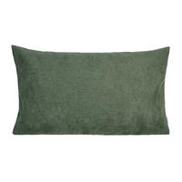 KISSENHÜLLE FarbTon Chenille-Haptik oliven-grün 50/30 cm - Dunkelgrün, Textil (30/50cm) - beties Heimtextil