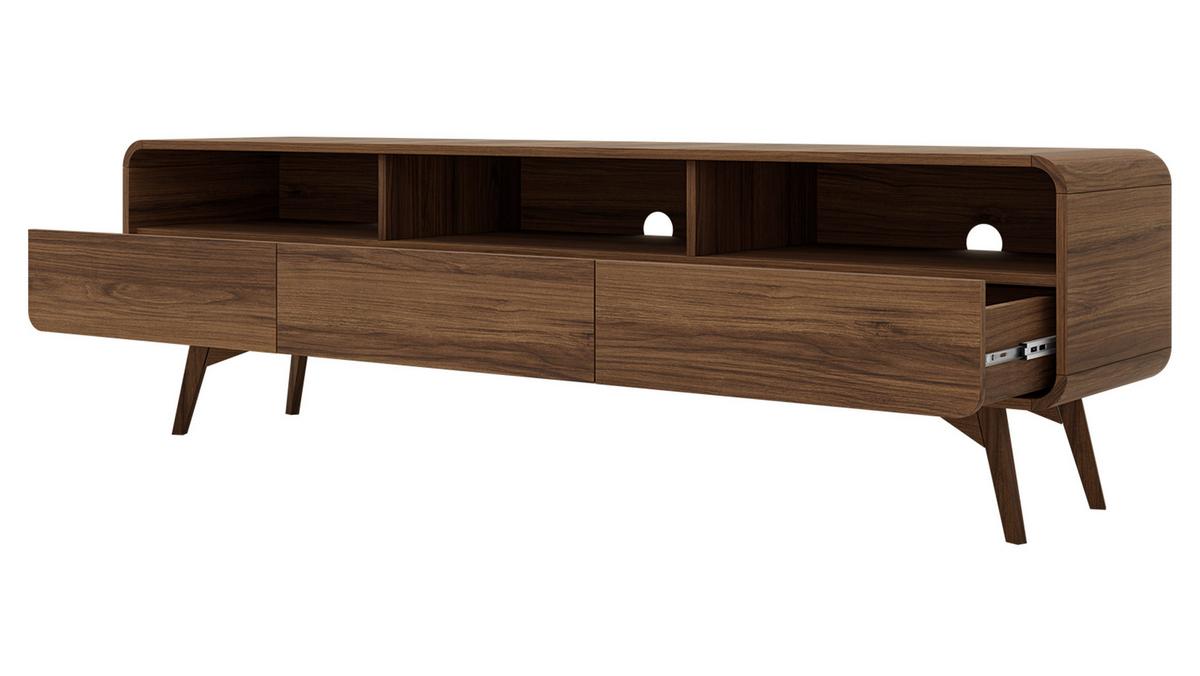 TV-LOWBOARD Helion RTV180 - Nussbaumfarben, Holz/Holzwerkstoff (180/53/39cm) - MIRJAN24