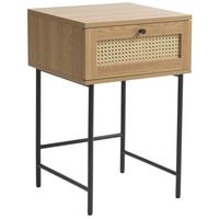 NACHTTISCH Mogest 45 cm - Beige/Schwarz, Holzwerkstoff/Kunststoff (45/70/45cm) - Selsey