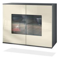 KOMMODE Grömitz Creme Hochglanz - Creme, Holzwerkstoff (92.5/73.5/35cm) - Vladon