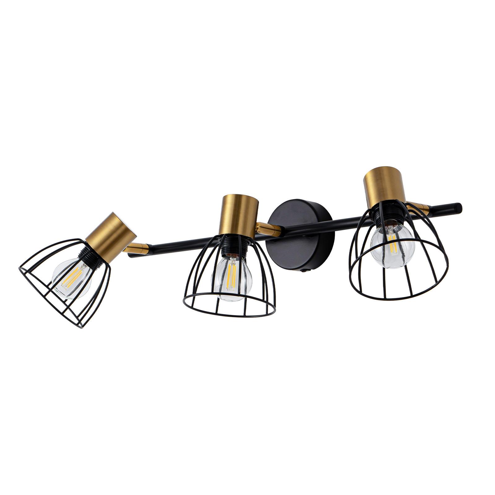 WANDLEUCHTE Glowyn 48/18/18 cm - Schwarz, Metall (18/18/48cm) - ZMH