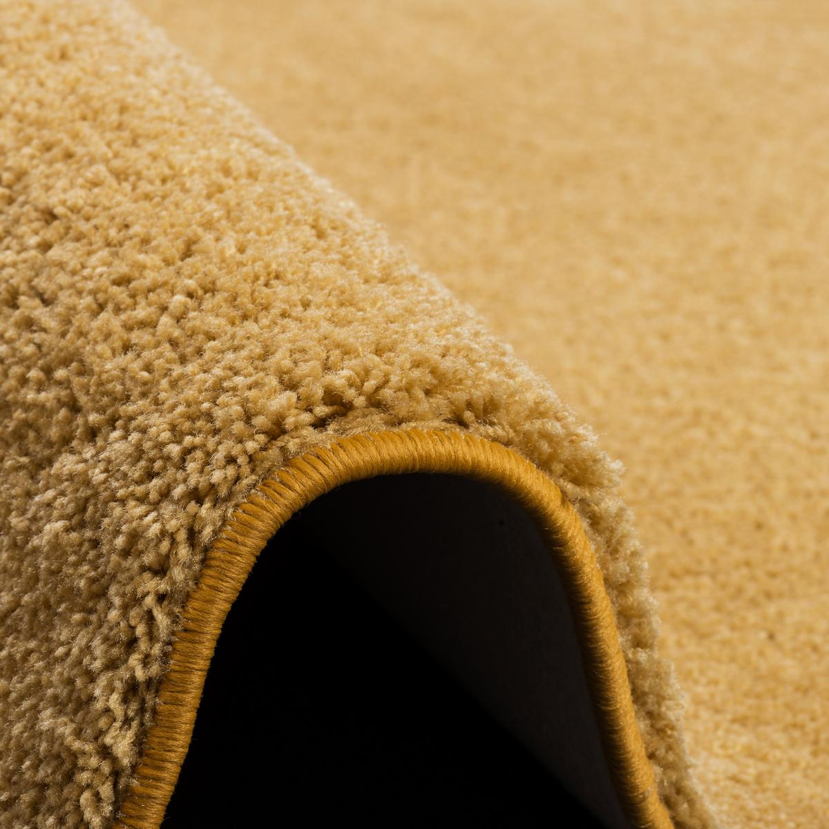 HOCHFLOR SHAGGY TEPPICH PALACE - Currygelb, Textil (80/160cm) - Snapstyle