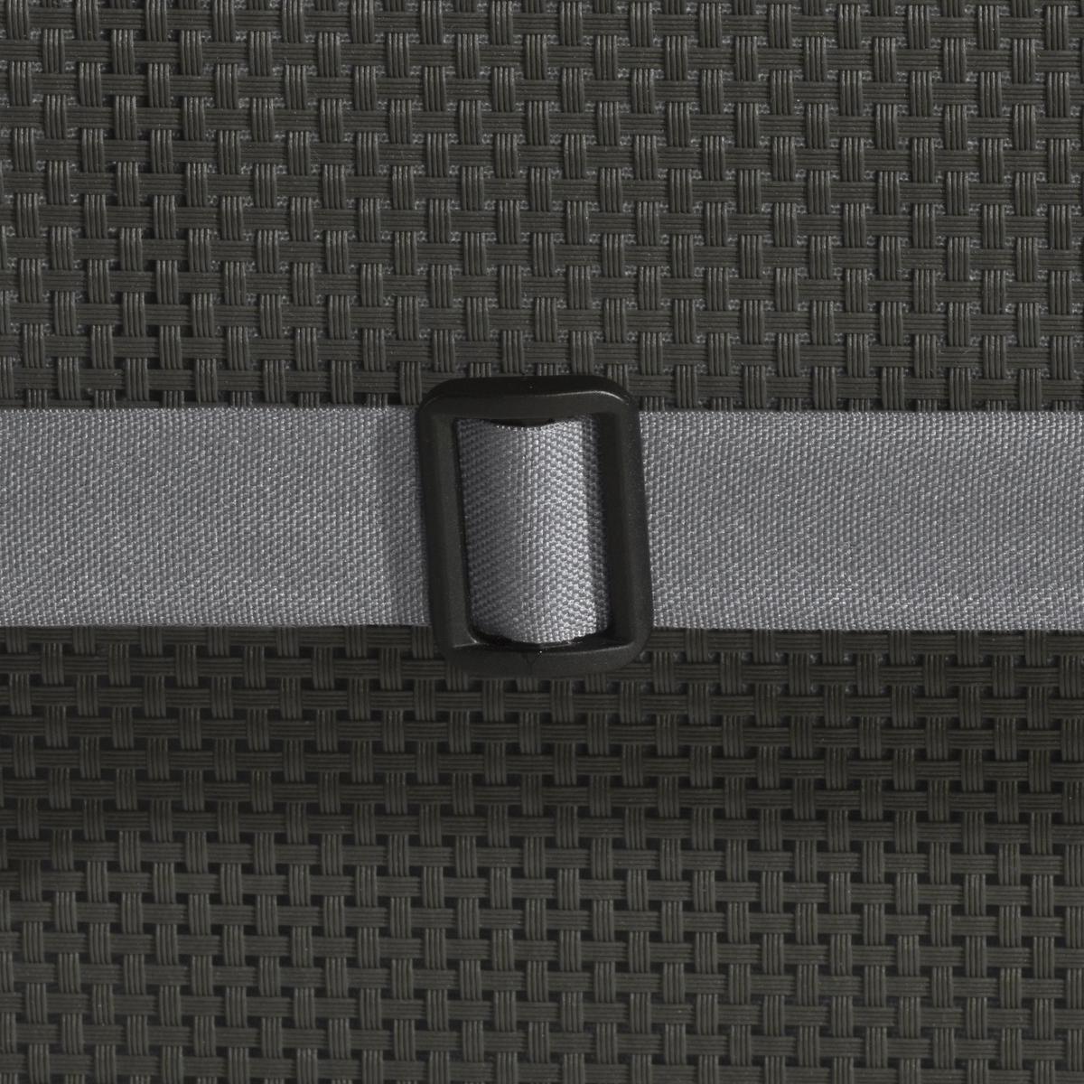 HOCHLEHNERAUFLAGE Flair HL 120/50/8cm Hellgrau (6tlg) - Hellgrau, Textil (50/8/120cm) - Beautissu 