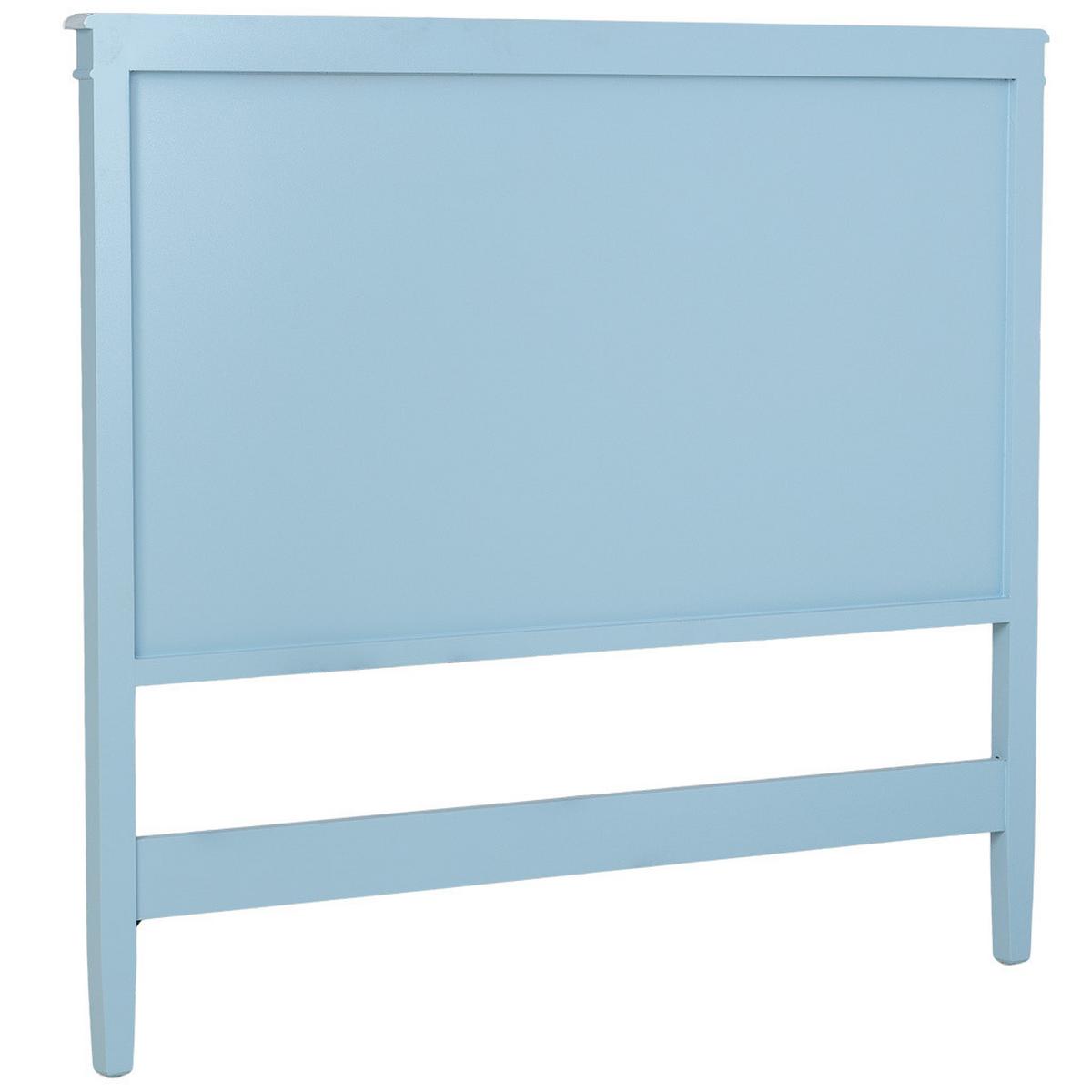 BETTKOPFTEIL 150x6x130 cm - Blau, Holz (150/130/6cm) - Wanderlust
