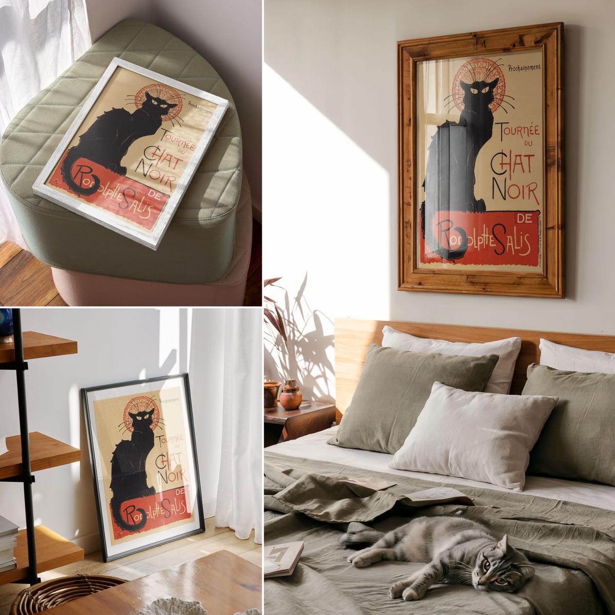 POSTER - 42x59 cm - Théophile Steinlen - Tournée du Chat Noir - Schwarz, Textil (42/59/0.1cm) - TULUP
