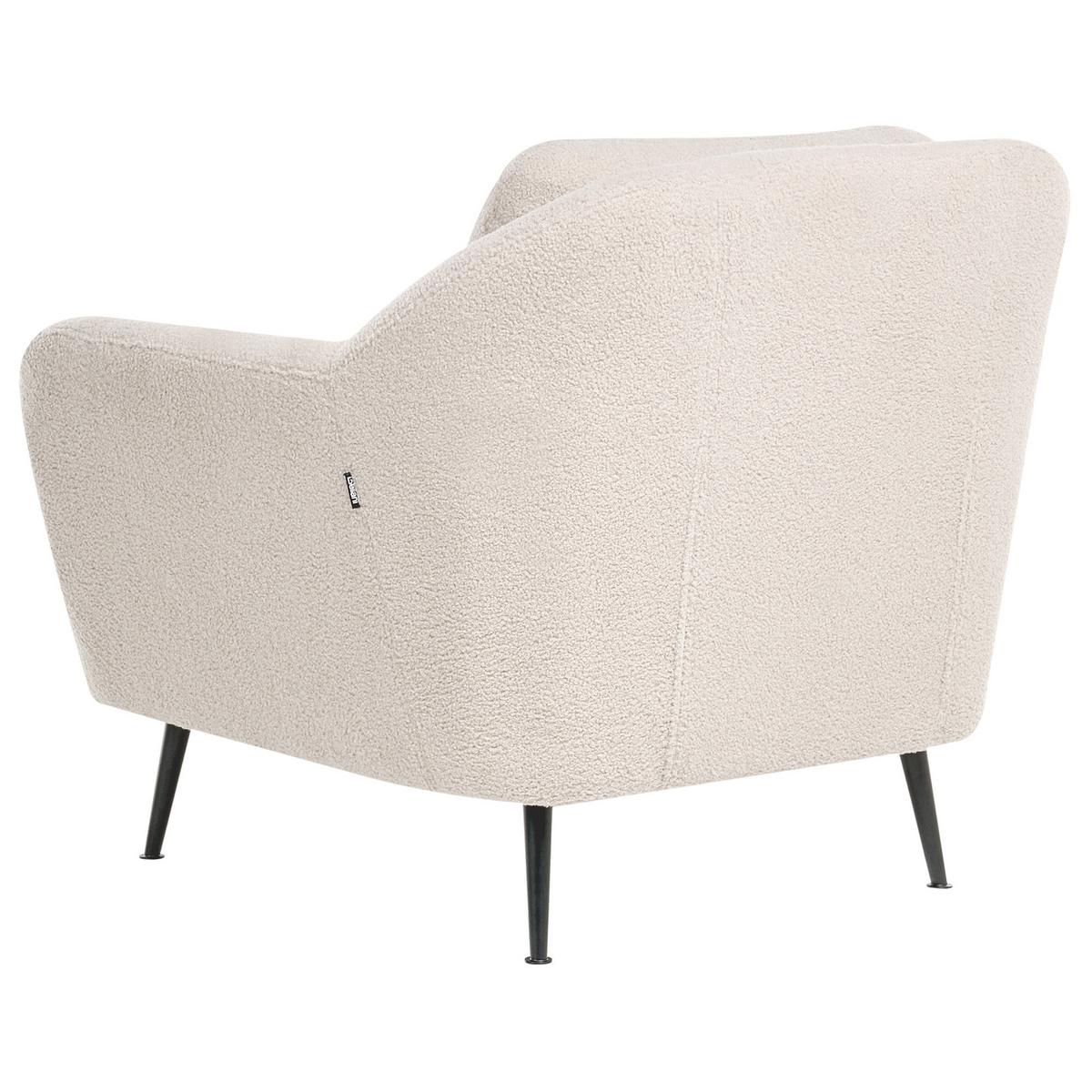 SESSEL Bouclé Beige Eiby - Beige, Textil (84/80/90cm) - Beliani