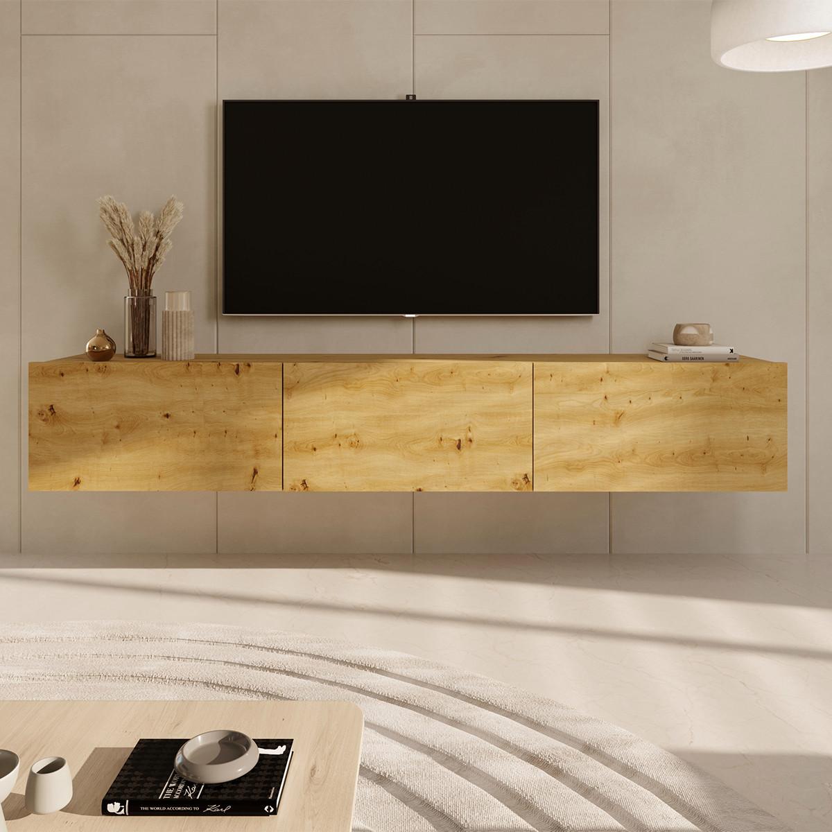 TV-MÖBEL Idao Helles Holz - Hellbraun, Holzwerkstoff (180/35/29cm) - Petits-meubles