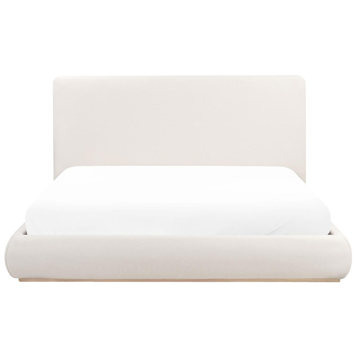 BETT mit Stauraum 180/200 cm Stoff Hellbeige Campagne - Beige, Textil (180/200cm) - Beliani