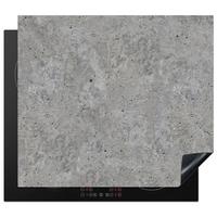 HERDABDECKPLATTE Beton - Schiefer - Grau - Struktur aus Beton Ceranfeldabdeckung 59x52 cm - Hellgrau, Kunststoff (59/52/0.2cm) - MuchoWow