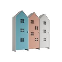 REGALSCHRANK Set Kania 173x37x171 MDF Weiß /Bunt - Blau/Pink, Holzwerkstoff (173/171/37cm) - 58aufmkessel