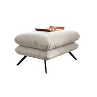 HOCKERBANK CHARME Cremeweiß Cord - Creme, Textil (90/45/60cm) - KAWOLA