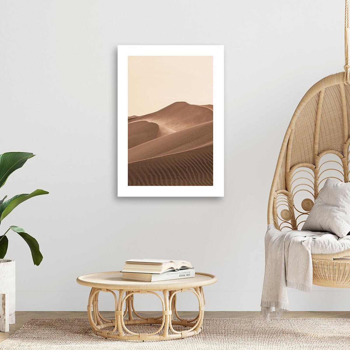 WANDBILD sandige dünen - Beige, Textil (40/60cm) - Feeby