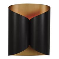 METALLISCHE schwarze Wandleuchte Papyrus - Schwarz, Metall (30/40/26cm) - Signature