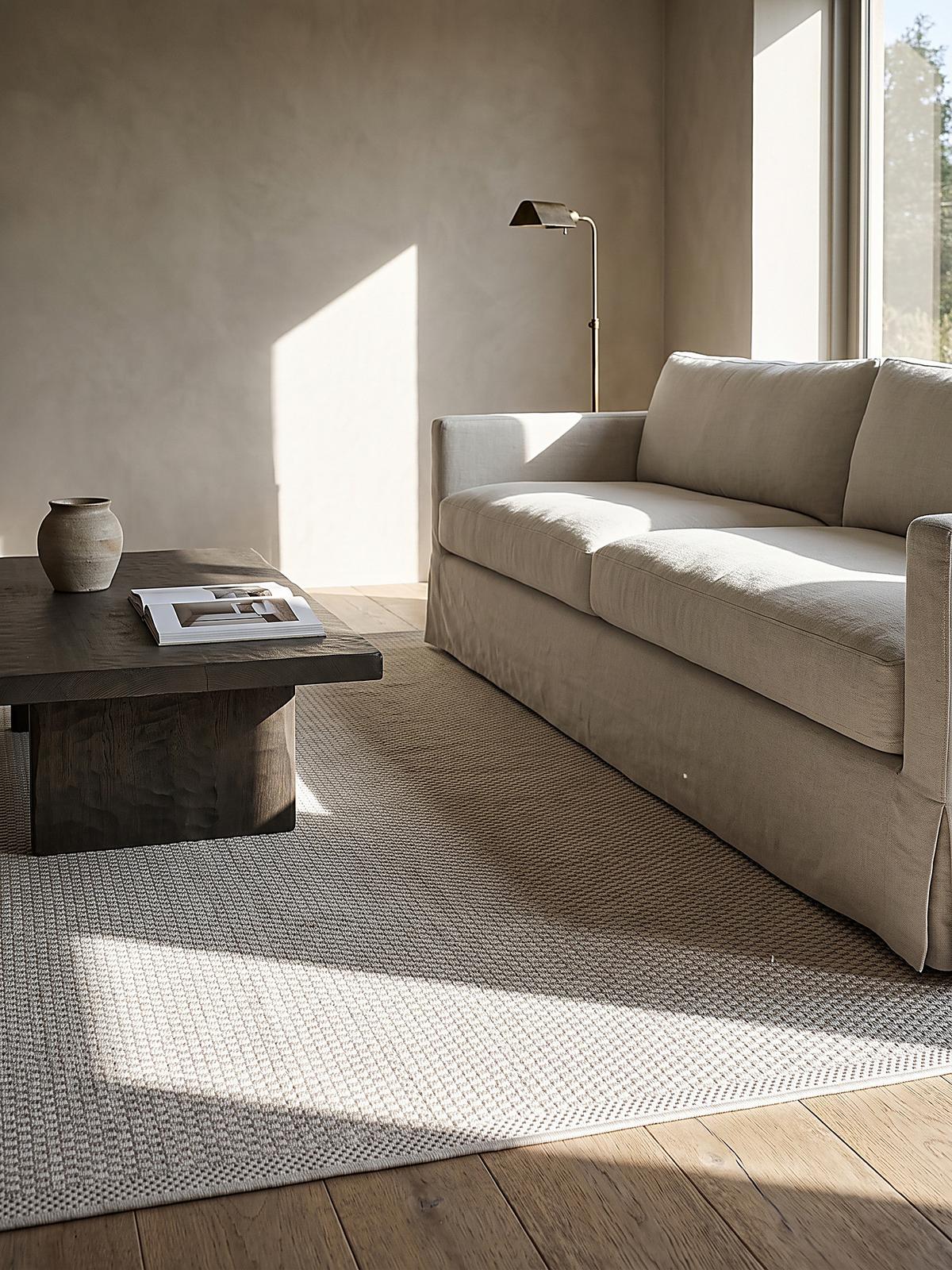 FLACHWEBTEPPICH NURE Polypropylen - Creme, Textil (160/220cm) - KADIMA DESIGN