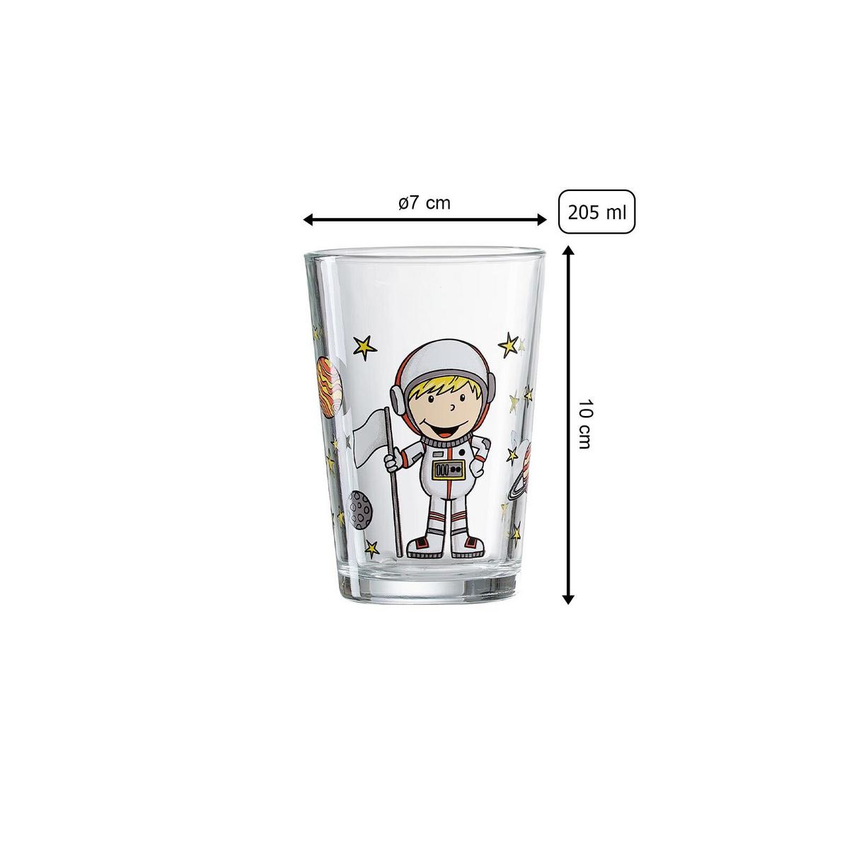 KINDERGLÄSER Berufe Jungen bunt 205 ml 3-tlg. - Multicolor, Glas (0.205L) - Ritzenhoff Breker