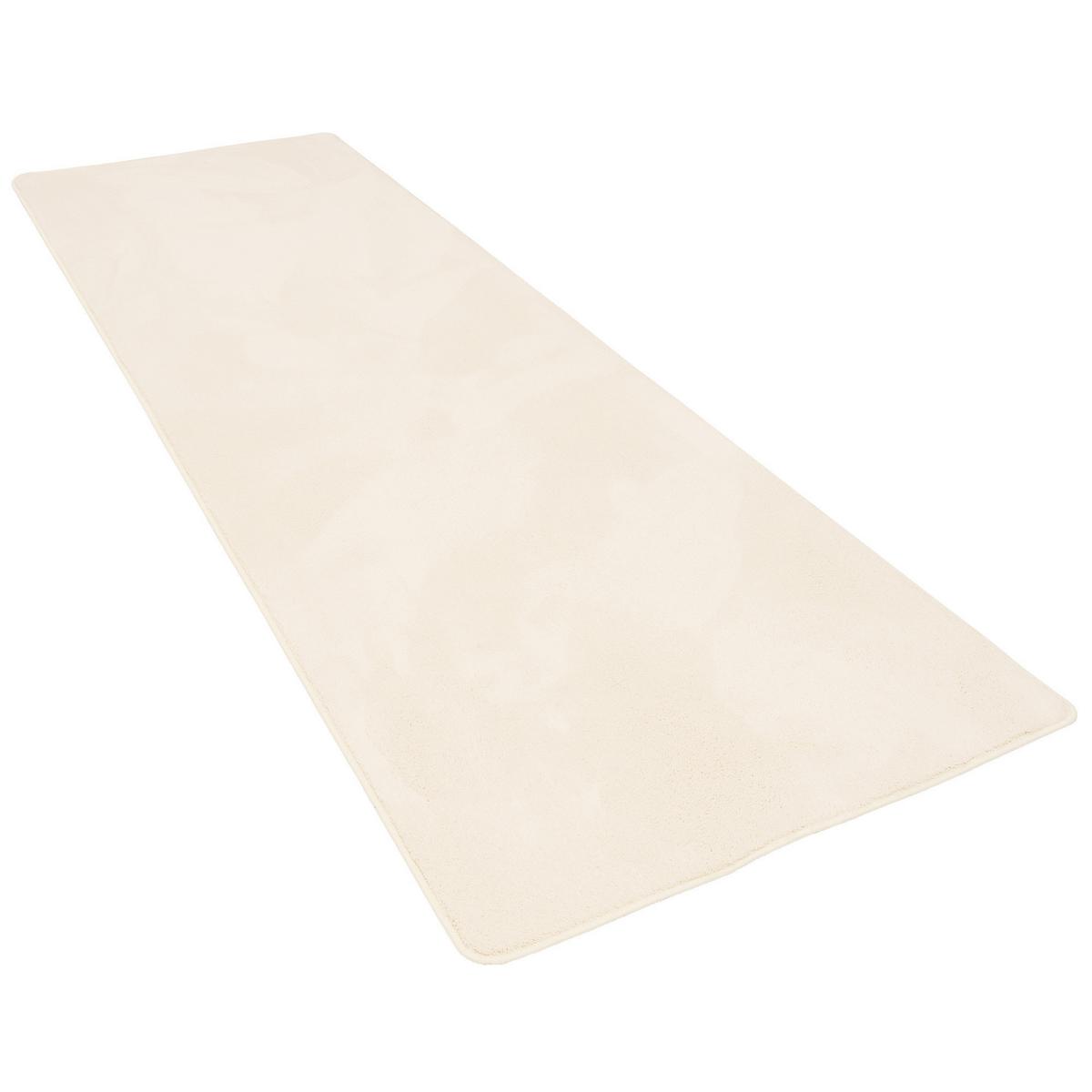 LUXUS SUPER SOFT HOCHFLOR LANGFLOR TEPPICH LÄUFER DELUXE - Creme, Textil (80/240cm) - Snapstyle