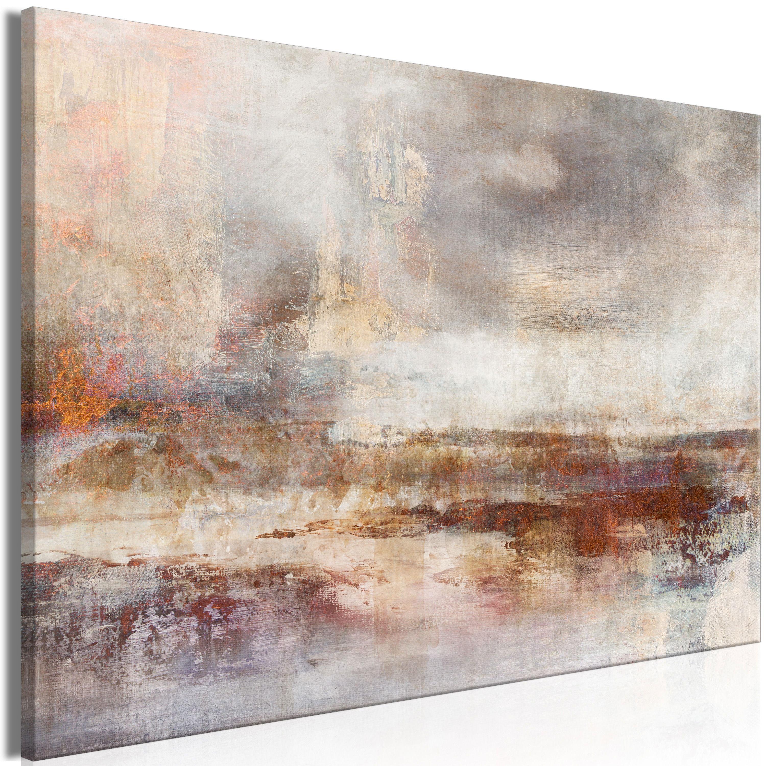 KUNSTDRUCK Braun 120/80 cm - Braun/Grau, Textil (120/80cm) - KUNSTLOFT