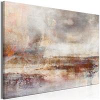 KUNSTDRUCK Braun 90/60 cm - Braun/Grau, Textil (90/60cm) - KUNSTLOFT