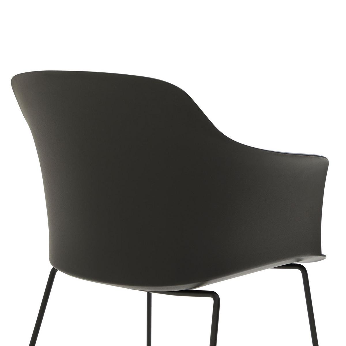GARTENSTÜHLE FORO 4er-Set schwarz - Schwarz, Textil (58/82/52cm) - IDIMEX
