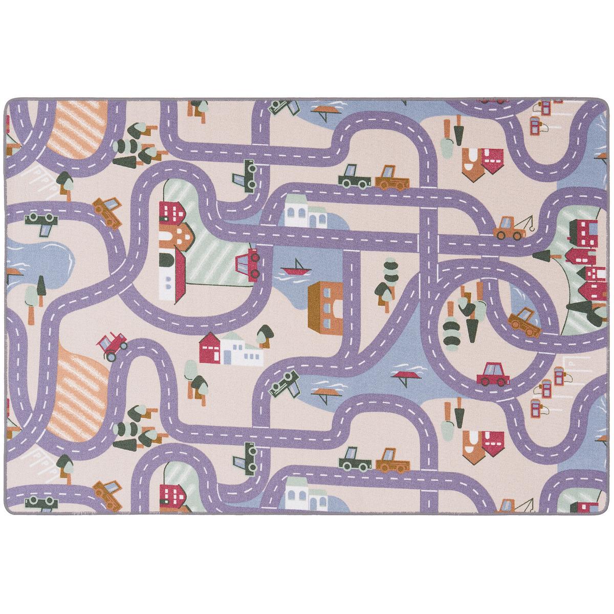 STRASSENTEPPICH BEIDSEITIG STRASSENLANDSCHAFTEN - Hellgrün, Textil (200/200cm) - Snapstyle