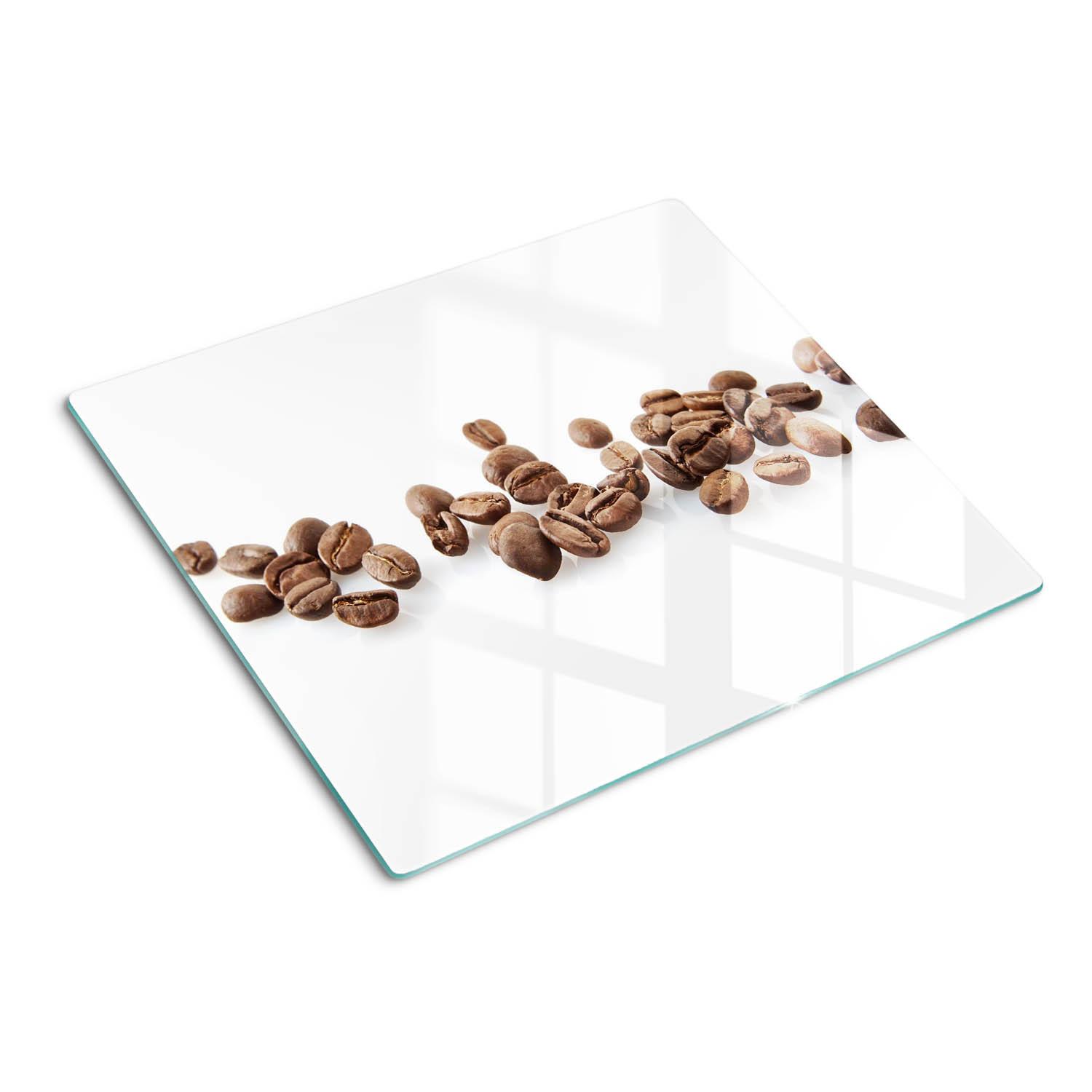 GLASPLATTE 60x52 cm Kaffeebohnen - Braun, Glas (60/0.4/52cm) - TULUP