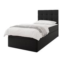 BOXBETT Luanda Single - H3 - Schwarz, Holz/Kunststoff (100/200cm) - MIRJAN24