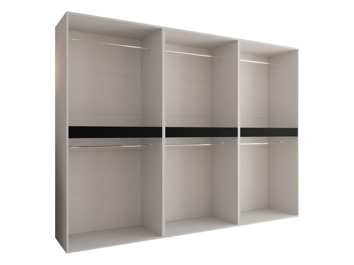 DREHTÜRENSCHRANK Espresso 270 cm - Kaschmir/Schwarz, Holzwerkstoff/Kunststoff (270/203/50cm) - MIRJAN24