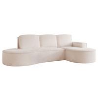 ECKSOFA Arlet Mit Schlaffunktion - Creme, Holzwerkstoff/Textil (156/277cm) - Fun Möbel