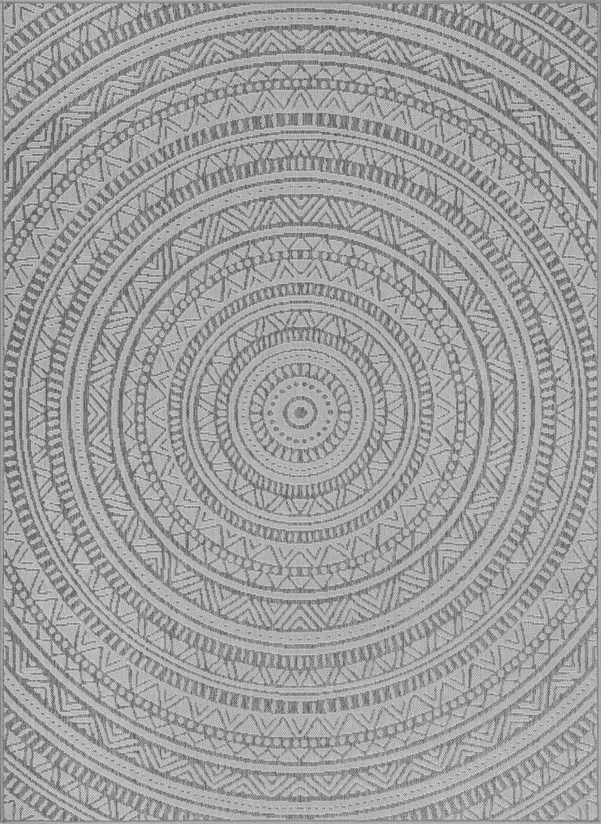 FLACHWEBTEPPICH Orientalisch BORNO Polypropylen Anthrazit 140 x 200 cm - Anthrazit, Textil (140/200cm) - KADIMA DESIGN