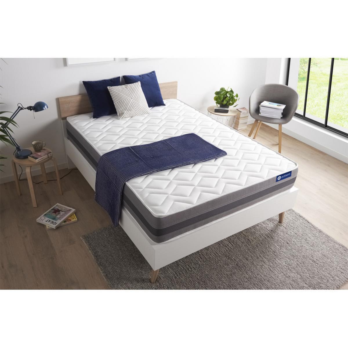 MATRATZE Actilatex relax Latex und Memory-Schaum 160 x 220 cm h2 - Weiß, Textil (160/220cm) - ACTISOM