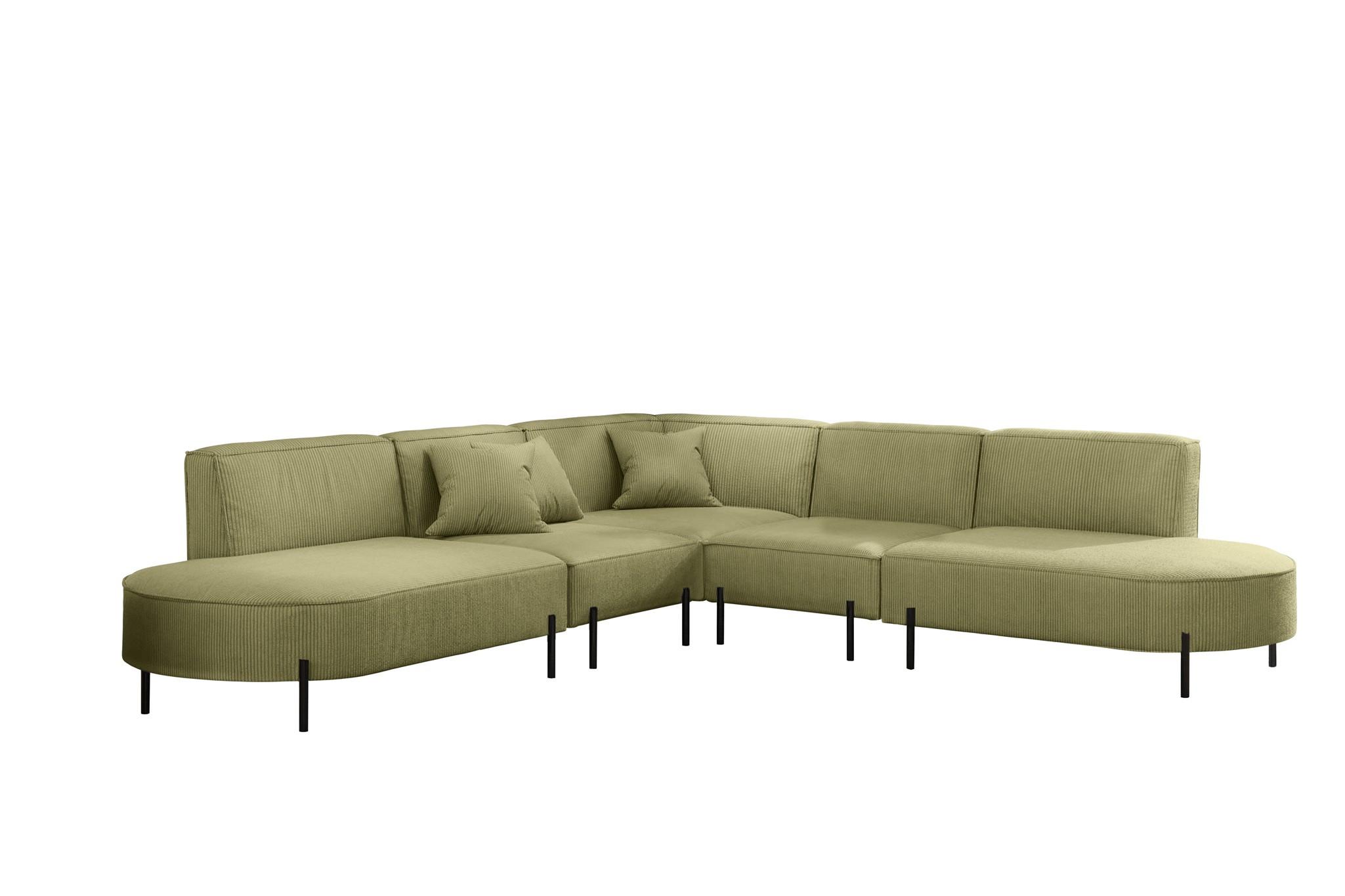 ECKSOFA Valencia - Opal, Holzwerkstoff/Textil (303/303cm) - Fun Möbel