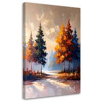LEINWANDBILD Landschaften 70x100cm - Grau, Textil (70/100cm) - Feeby