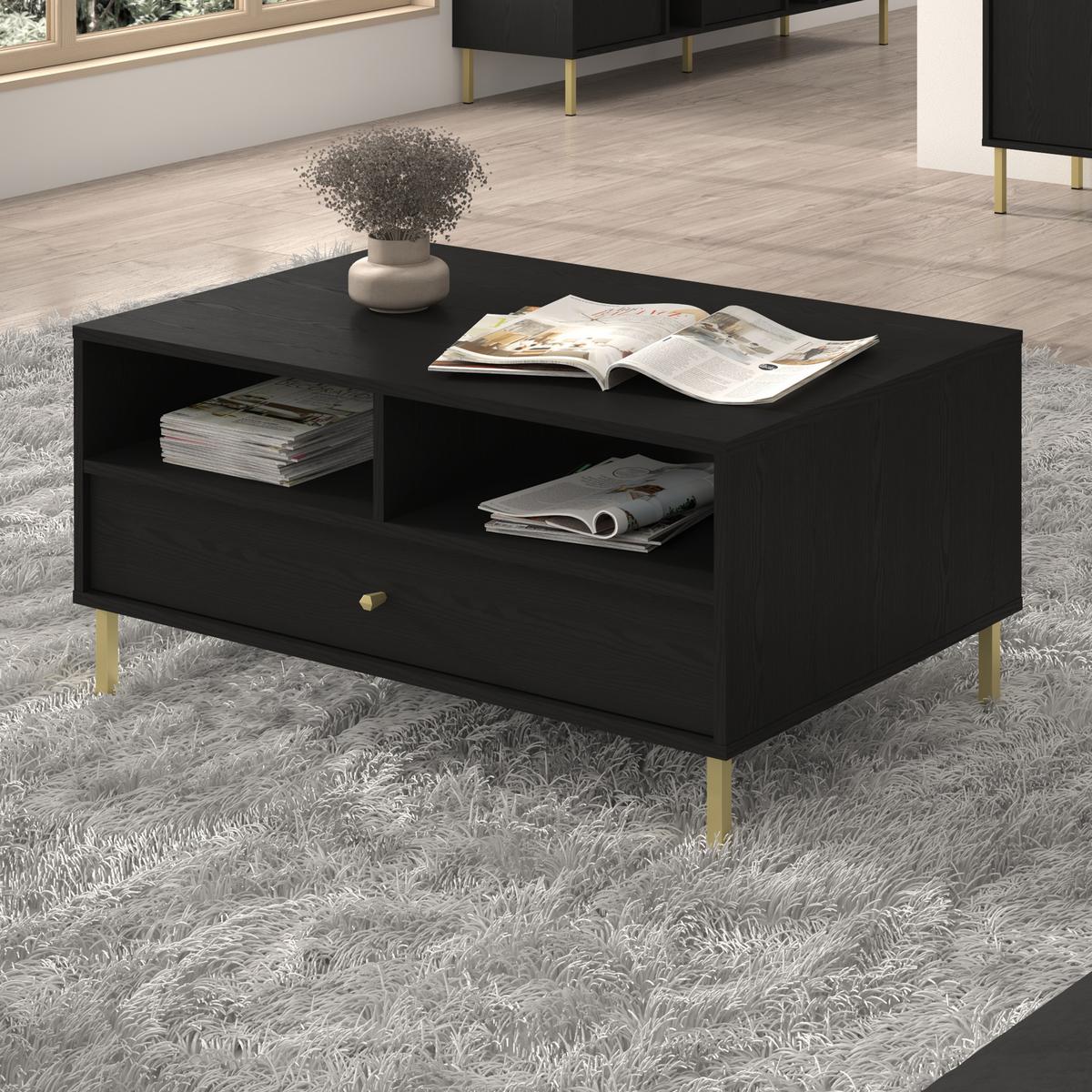 COUCHTISCH TORINO 100,2/50/65 cm Graphitfarben - Graphitfarben, Holzwerkstoff (65/100.2/50cm) - MASSENO
