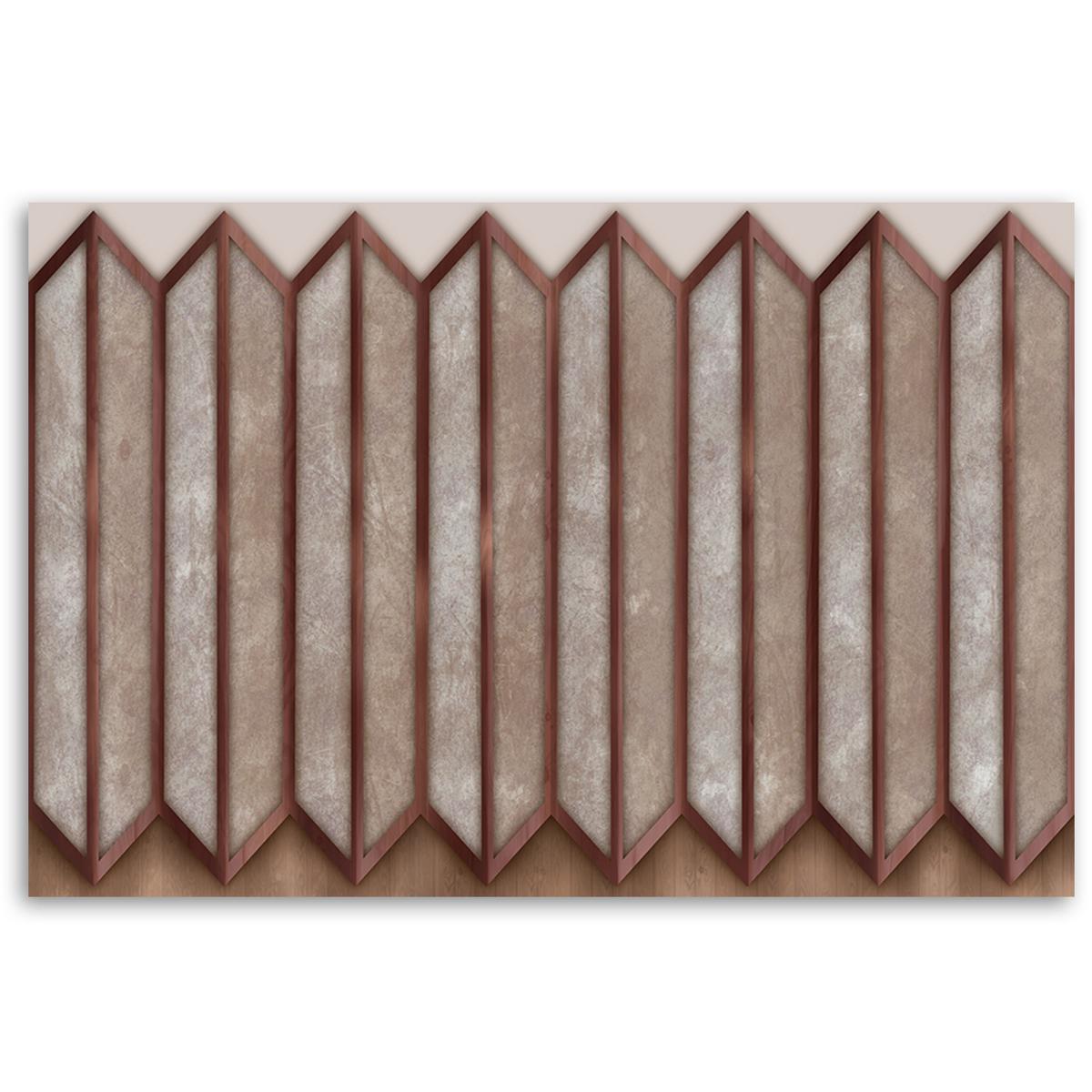 WANDBILD buntes 3d fenster - Pink, Textil (60/40cm) - Feeby