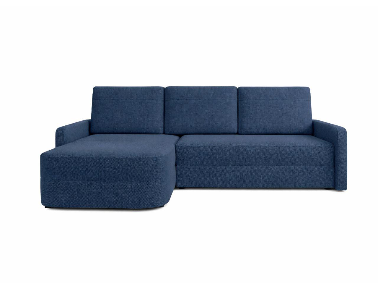 ECKSOFA Arvento Dunkelblau - Schwarz/Dunkelblau, Holz/Kunststoff (250/170cm) - Graingold