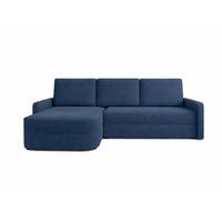ECKSOFA Arvento Dunkelblau - Schwarz/Dunkelblau, Holz/Kunststoff (250/170cm) - Graingold