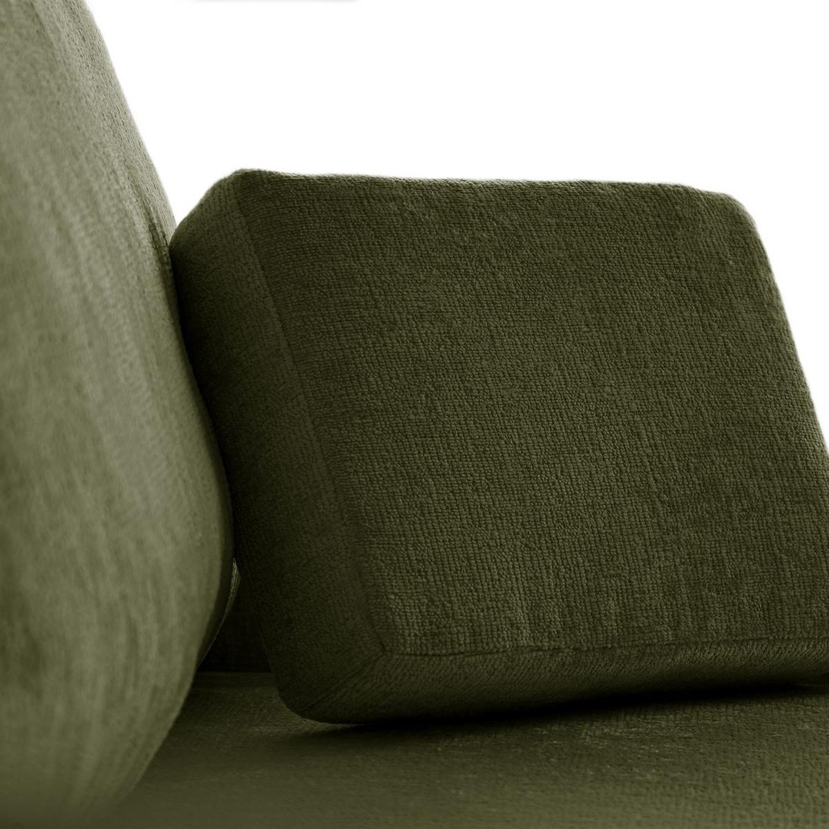 SOFA NUBO mit Schlaffunktion und Bettkasten Harmony 39 - Grün, Textil (205/91/86cm) - Lookway