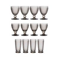 WEIN- & LONGDRINKGLÄSER Boston Coloured smoke 12er Set - Grau, Glas - Villeroy & Boch
