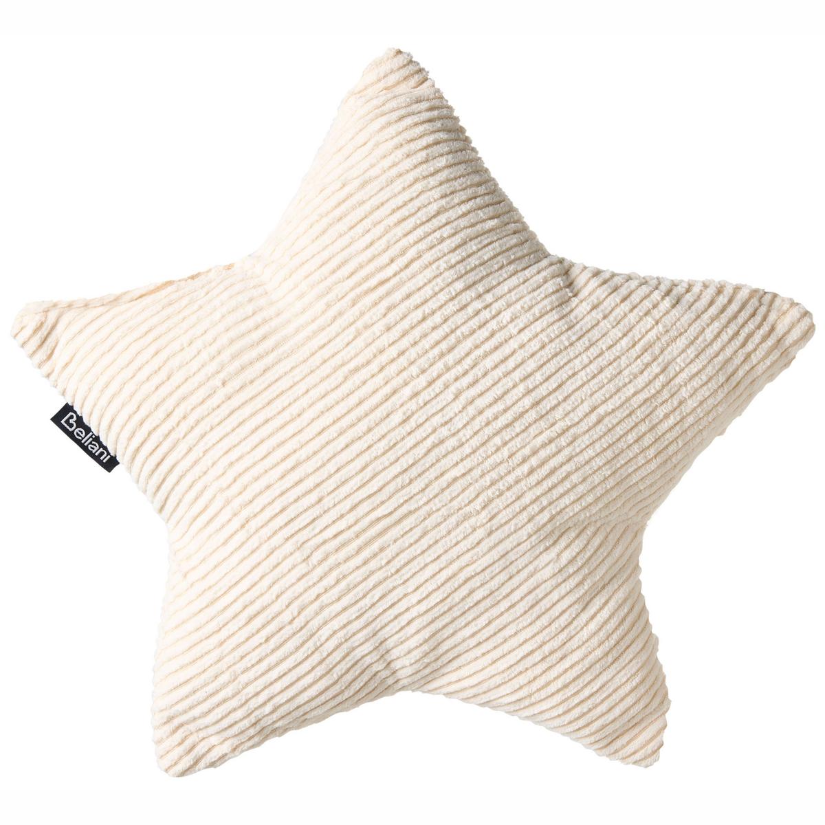 DEKOKISSEN 3er-Set Cremeweiß 35/35 cm Luna - Beige/Multicolor, Textil (30/35cm) - Beliani