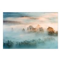 FOTOTAPETE Nebel bei Sonnenaufgang 288/190 cm - Eichefarben, Papier (288/190cm) - Bilderwelten