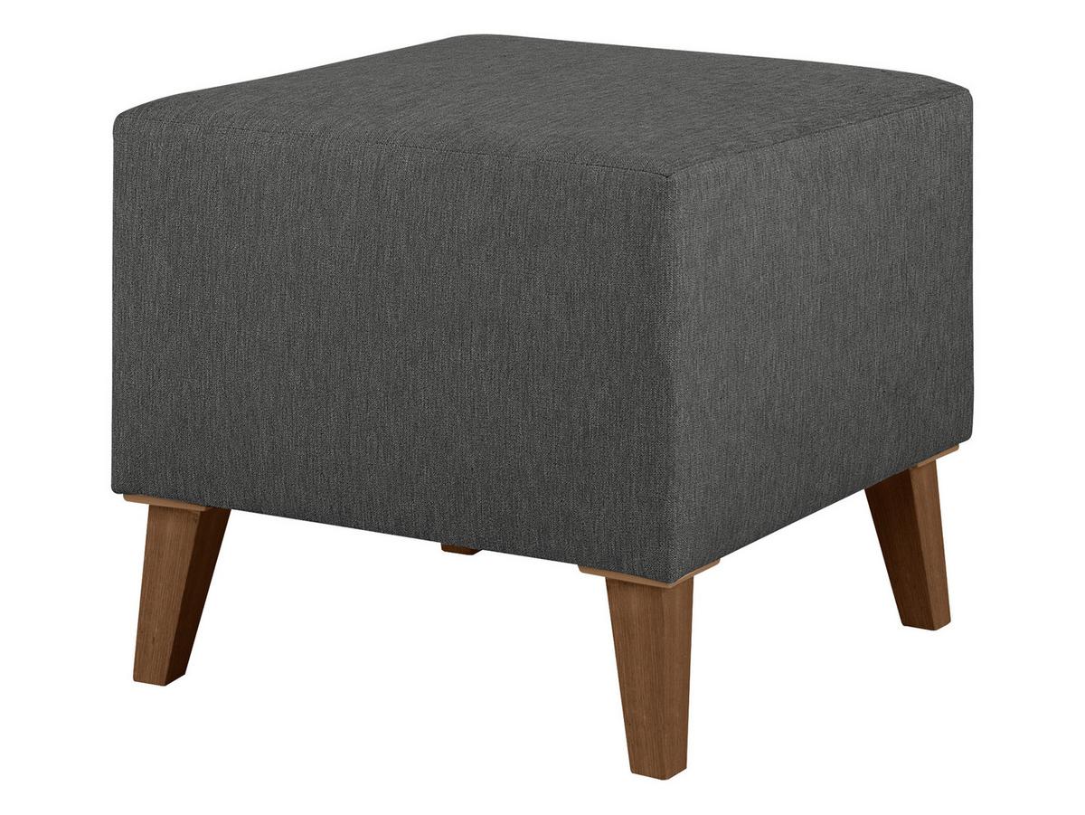 POLSTERHOCKER Oviedo - Grau, Holz/Kunststoff (51/45/51cm) - MIRJAN24