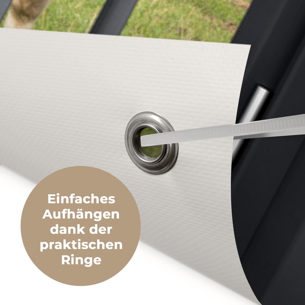GARTENPOSTER Aussicht - Kuh - Mühle - Kühe - Wiese - Gras - Grün Poster für draußen 180x120 cm - Anthrazit, Kunststoff (180/120/0.2cm) - OnlyWow