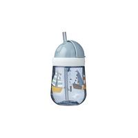 STROHHALMBECHER Mio Sailors Bay 300 ml - Hellblau, Kunststoff (0.3L) - Mepal