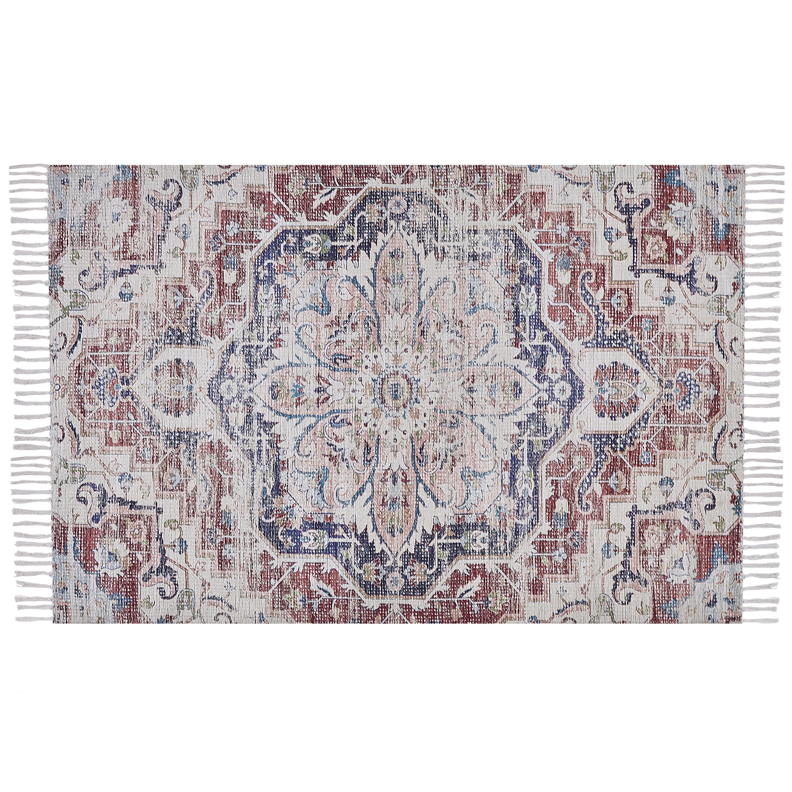 KURZFLOR-TEPPICH Kelkit 200/140 cm - Multicolor, Kunststoff (140/200cm) - Beliani
