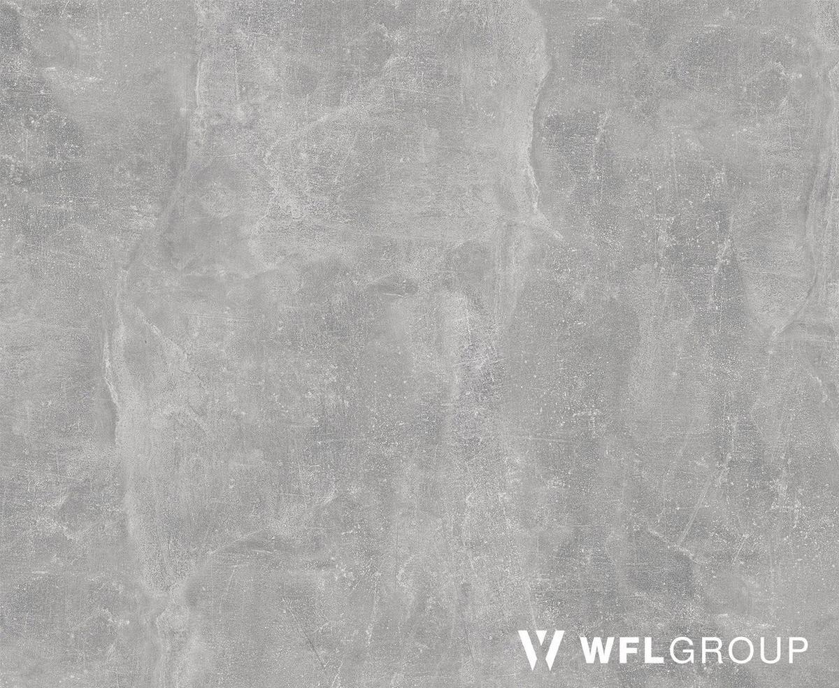 ESSTISCH Twixy runder ausziehbarer, Grauer Beton 100-200/100/76 cm - Hellgrau/Schwarz, Holz/Holzwerkstoff (100/200/76cm) - WFL GROUP