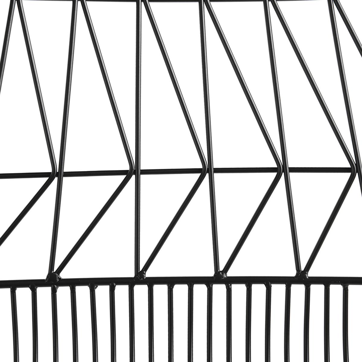 BARSTUHL 2er-Set Metall Schwarz Preston - Schwarz, Textil/Metall (49/113/54cm) - Beliani