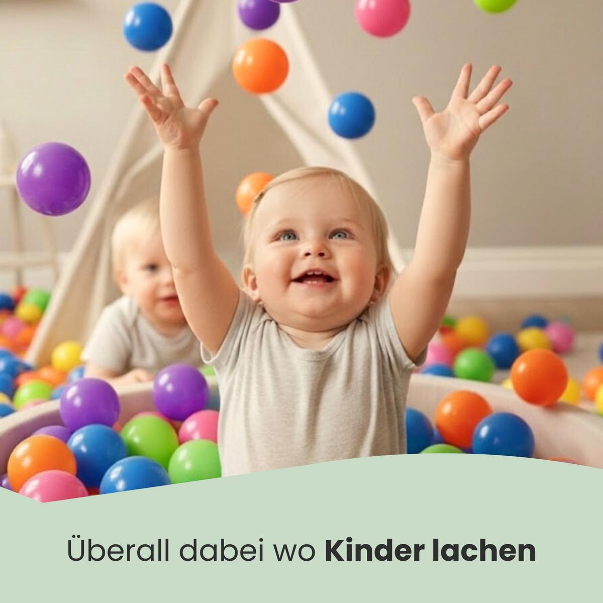 BÄLLEBAD-BÄLLE 250 Stück, pastell, 5,5 cm - Multicolor, Kunststoff (1/1/1cm) - Littletom