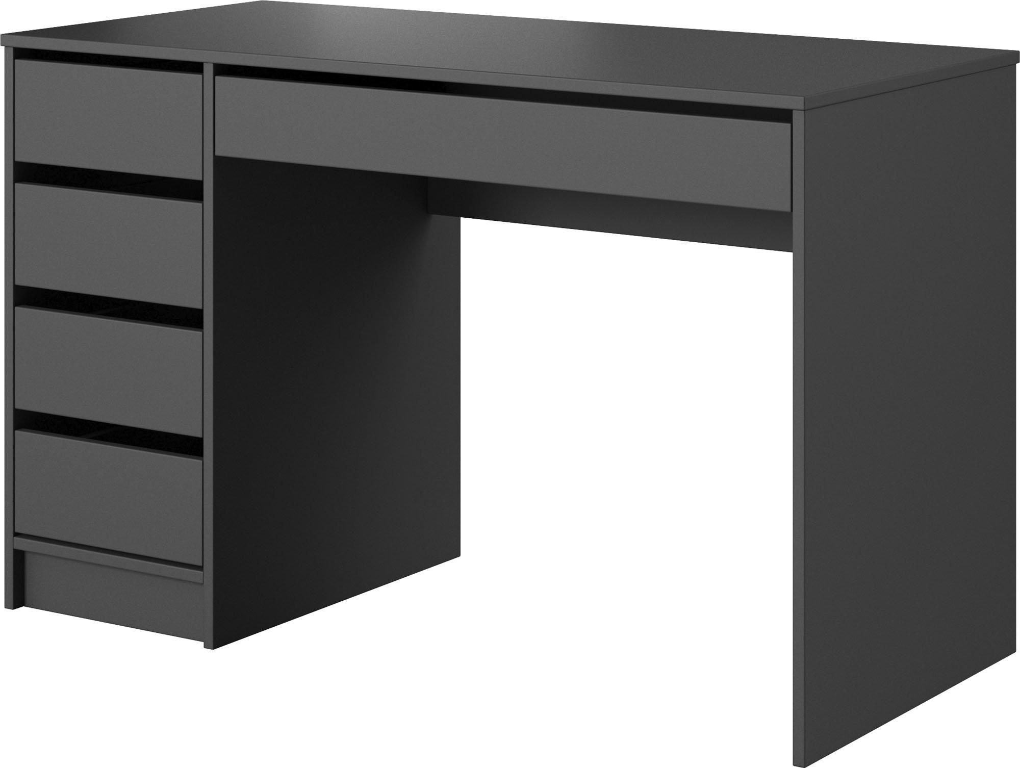 SCHREIBTISCH Korvi Schwarz Anthrazit 120/55/75 cm - Anthrazit, Holzwerkstoff (55/120/75cm) - WFL GROUP