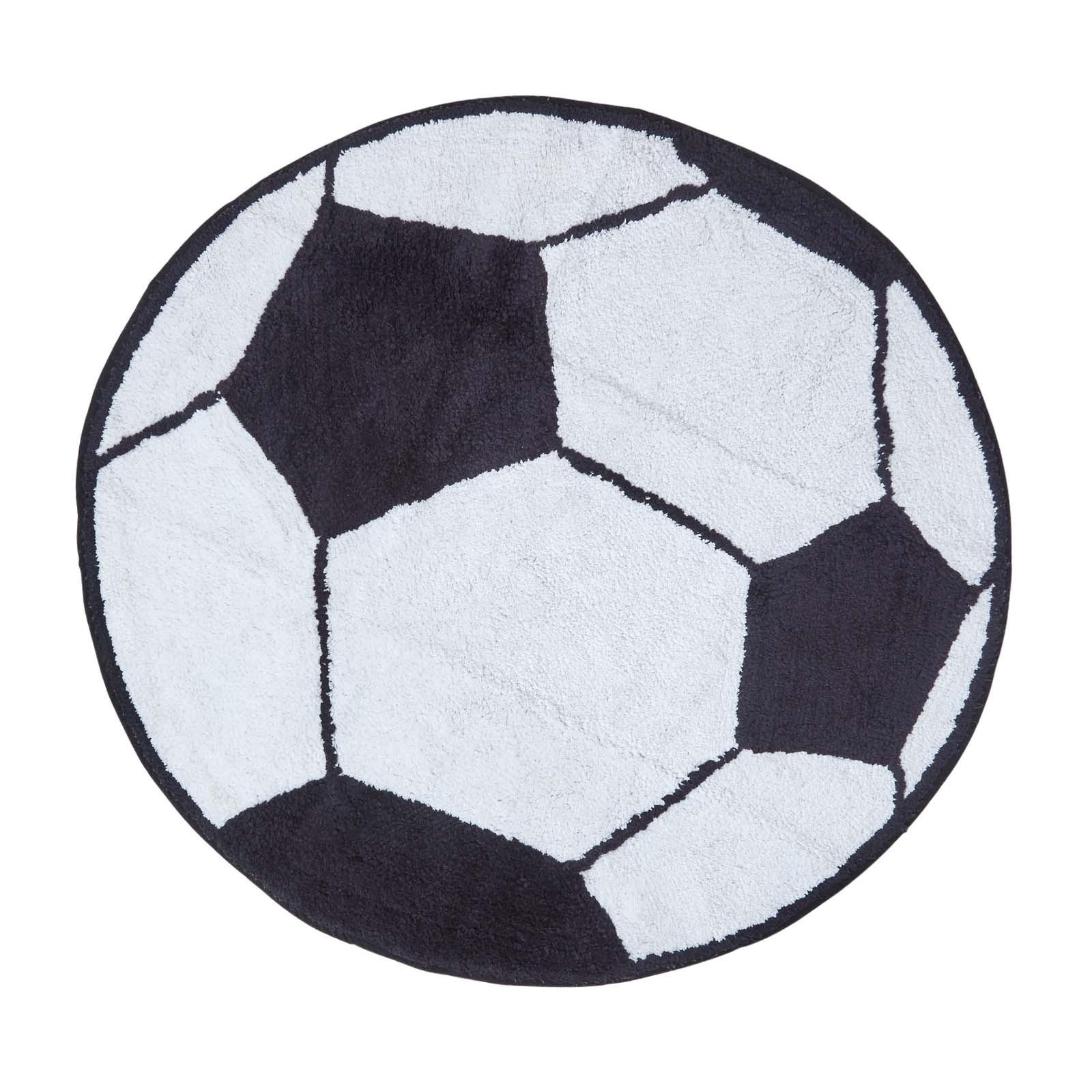 KINDERTEPPICH Fußball, Baumwolle 80 cm - Multicolor, Textil (80/80cm) - Homescapes