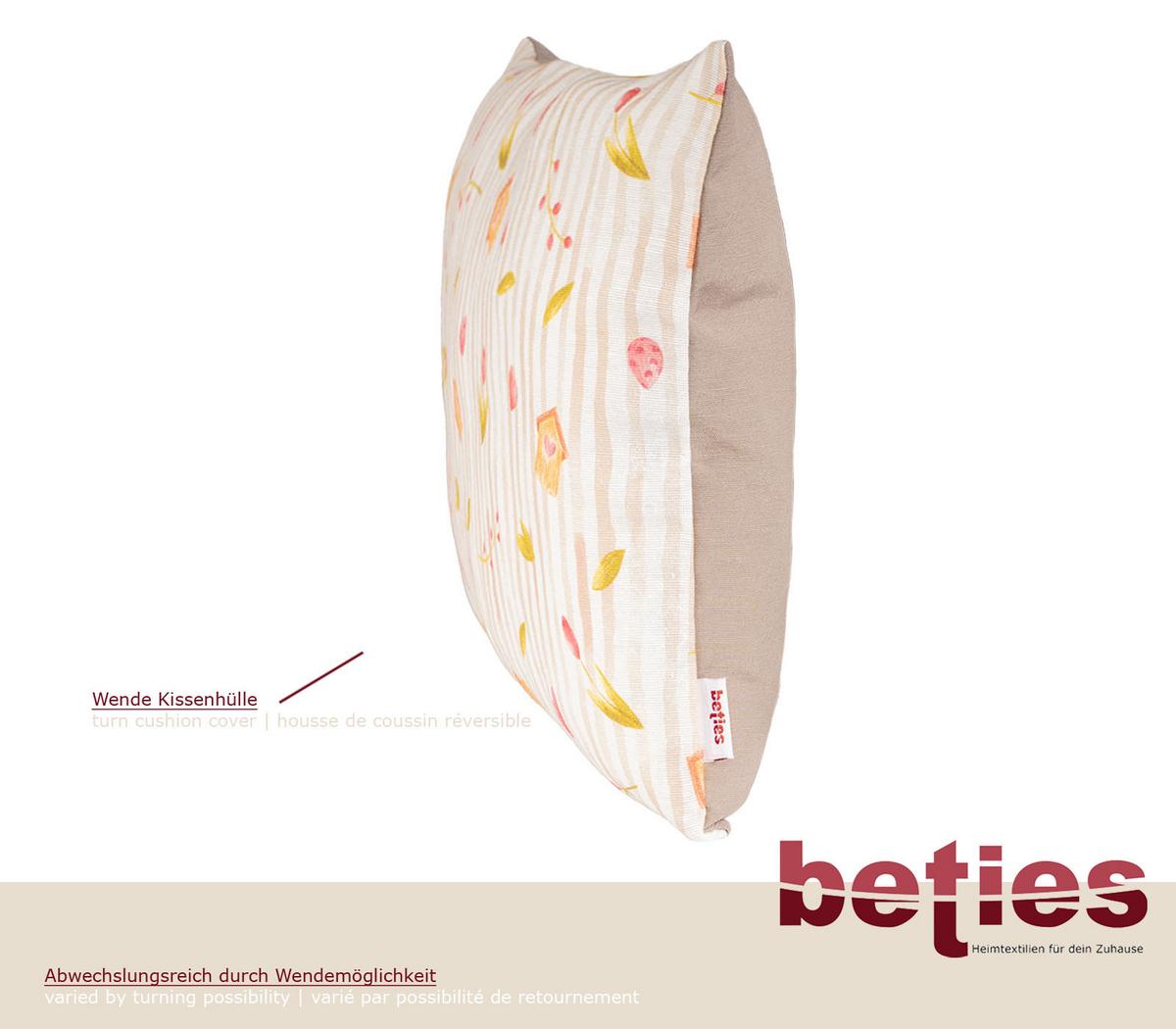 KISSENHÜLLE Piep 30/50 cm - Taupe/Beige, Textil (30/50cm) - beties Heimtextil